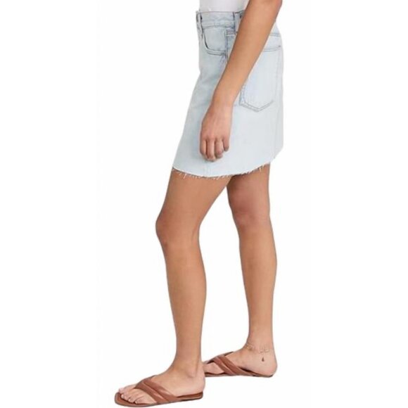 Rag & Bone High Rise Mini Skirt 17" Primrose Light Denim‎ Size 29 MSRP $204 - Picture 2 of 12